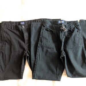 Boys Lot 2 Black Pants -Old Navy & Children's Place Size 16